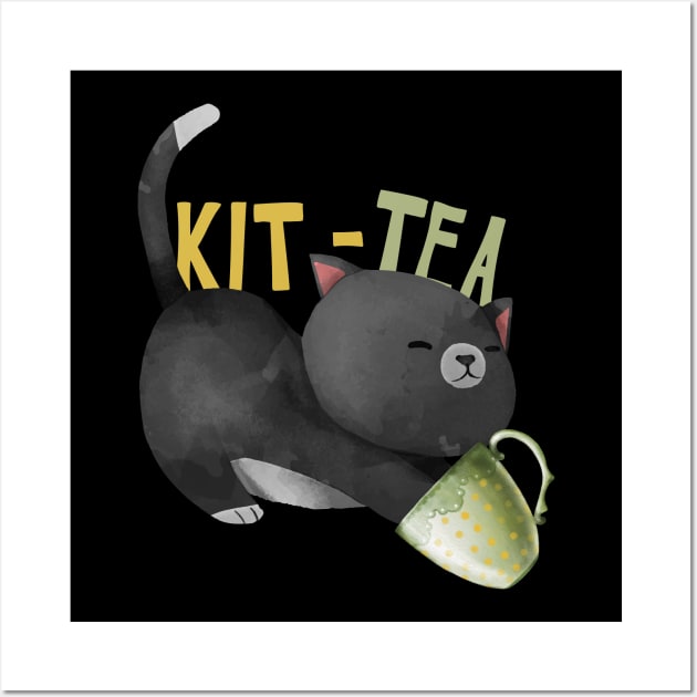 This is my favorite kit-tea shirt Wall Art by TeesByKimchi